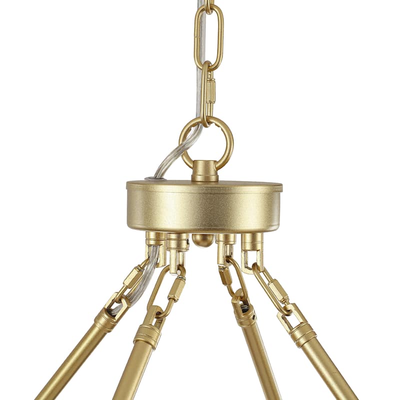 12-Light Farmhouse Wagon Wheel Chandelier