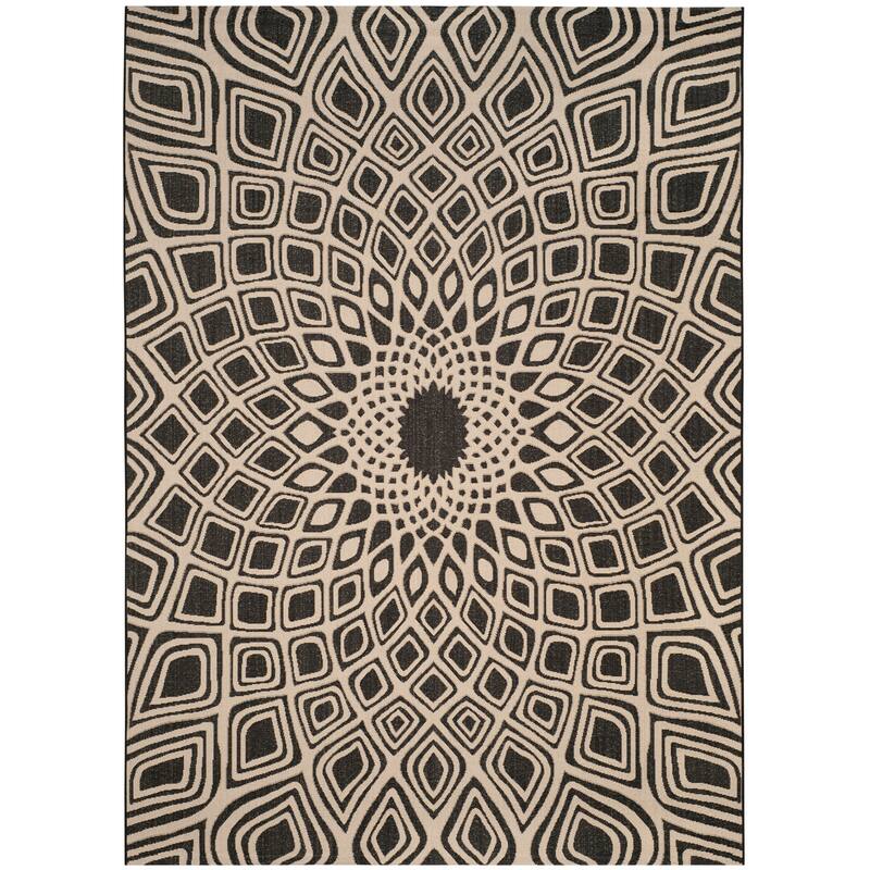 SAFAVIEH Courtyard Misako Indoor/ Outdoor Waterproof Patio Backyard Rug