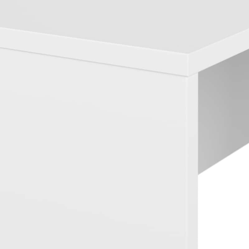 Bush Business Furniture Studio C L Shaped Desk with File Cabinet
