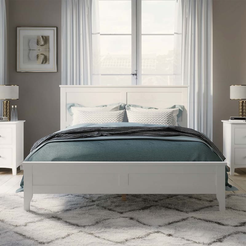Charming Wood Platform Bed for Dreamy Nights and Relaxation