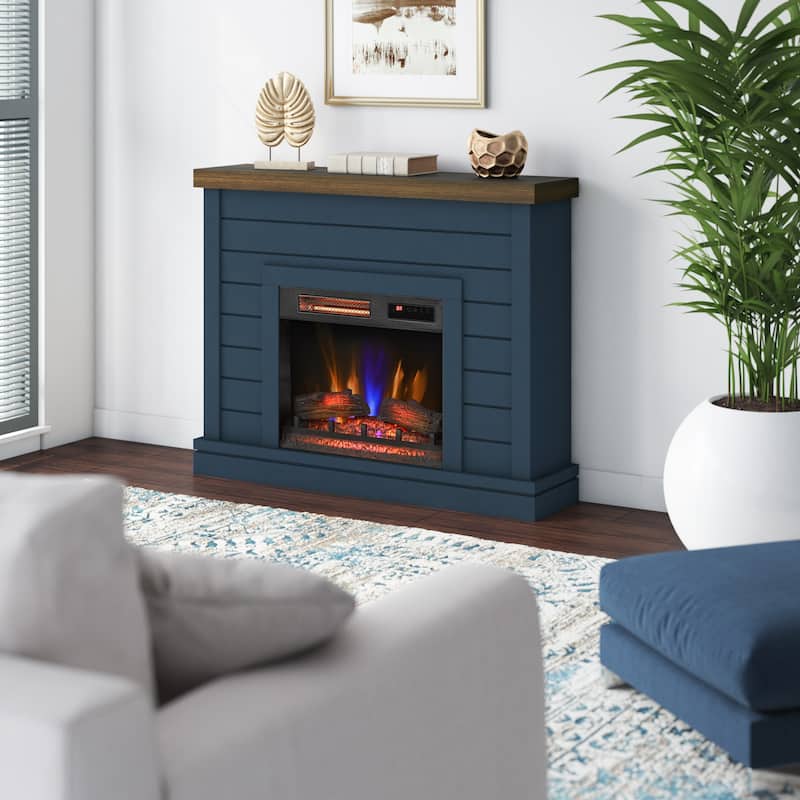 duraflame® Shiplap Wall Mantel Electric Fireplace