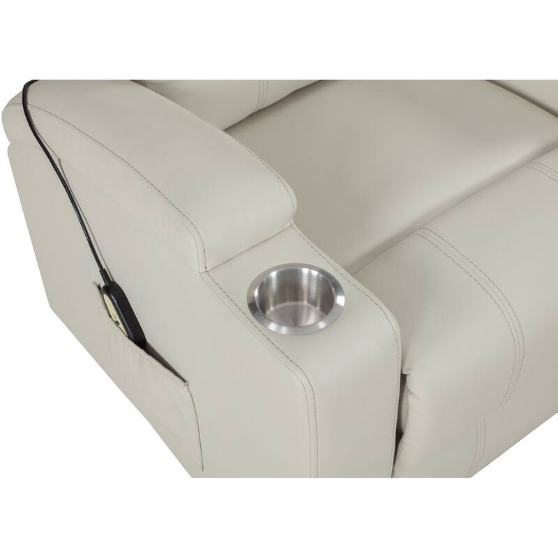 Armstrong Upholstered Power Lift Massage Recliner