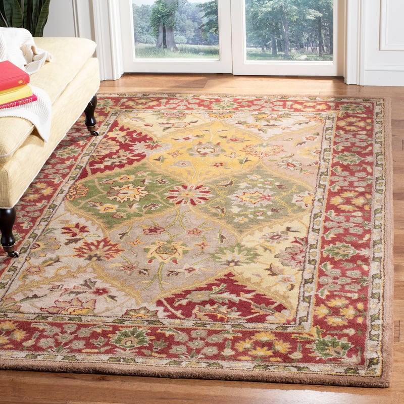 SAFAVIEH Handmade Heritage Roselyne Traditional Oriental Wool Rug - 3' x 5' - Multi