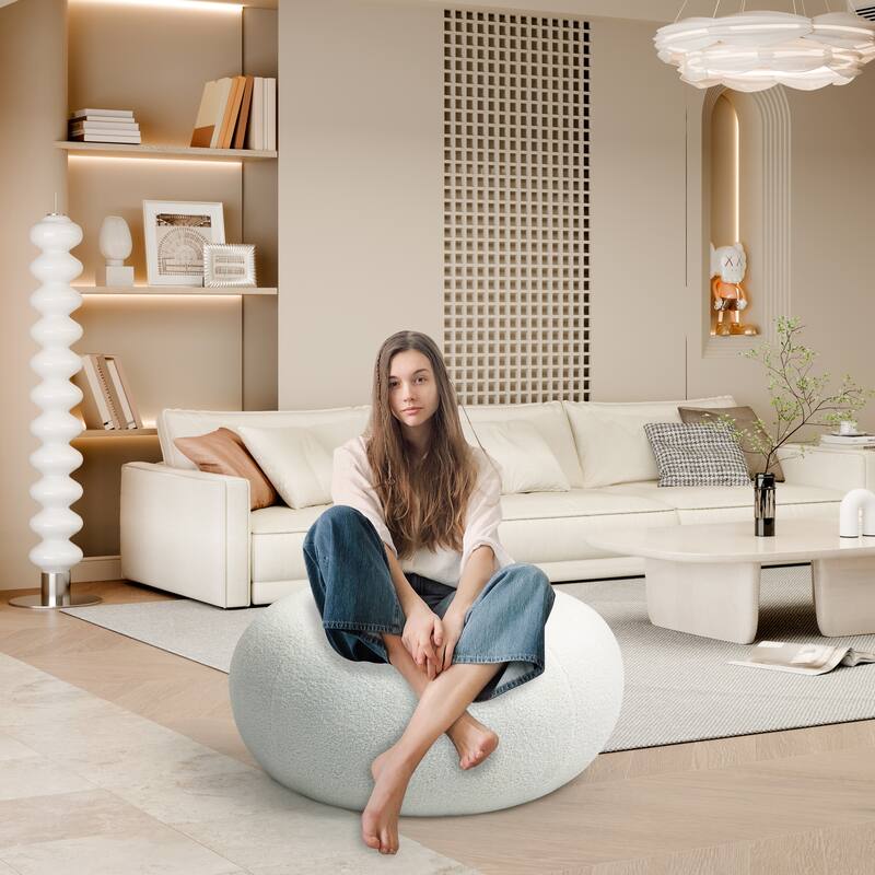 XINMICS 29.72" Modern Style Donut Lazy Sofa