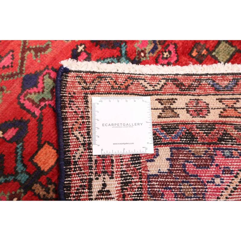 ECARPETGALLERY Hand-knotted Andelz Red Wool Rug - 2'8 x 12'0