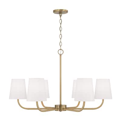 Brody 6-Light Chandelier - 34.50"W x 21"H