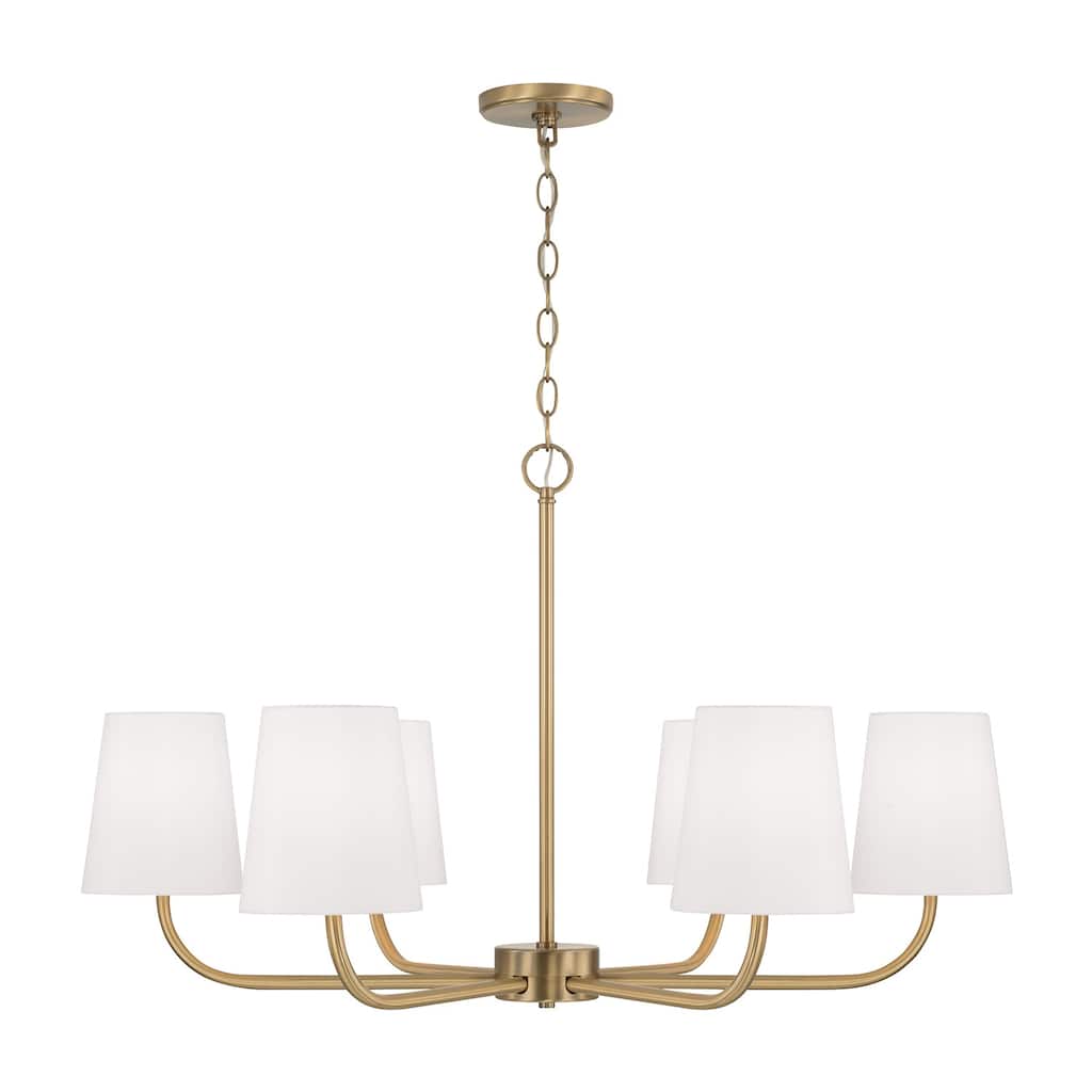 Brody 6-Light Chandelier - 34.50"W x 21"H
