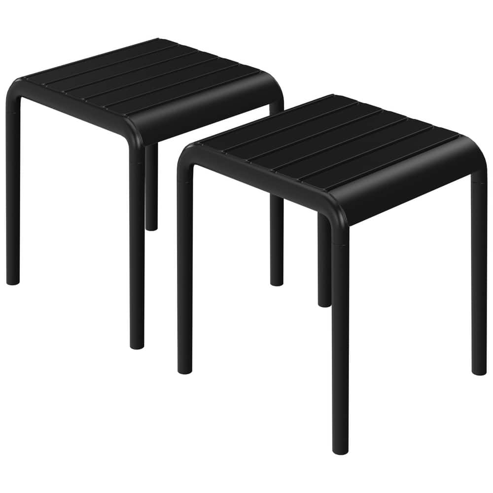Frond and Form Square Outdoor Side Table (Set of 2)