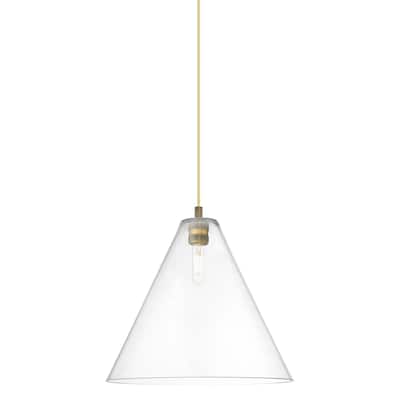 Innovations Lighting 434-1P-15-16 Crown Point Pendant Cone Crown Point