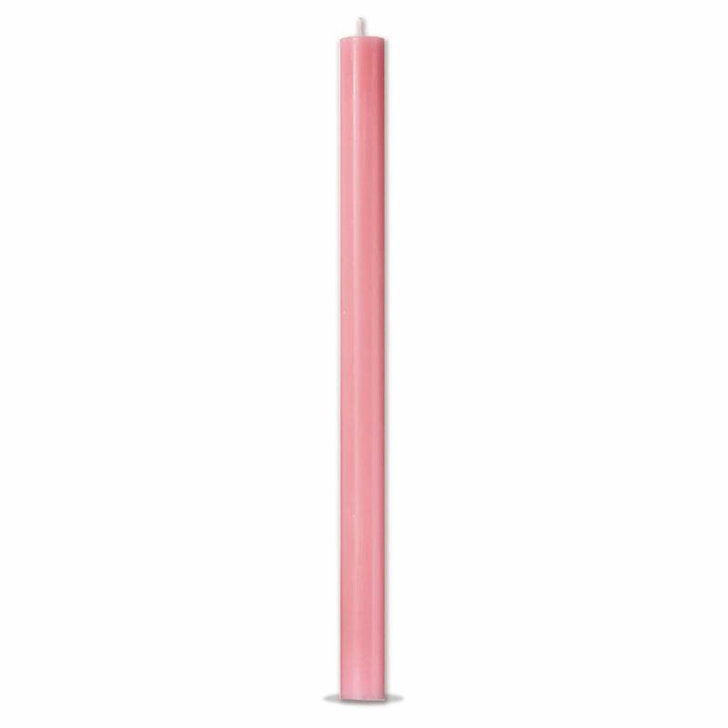 Color Studio 12" Straight Taper Unscented Smokeless Paraffin Wax Candle Pink Burn Time 12 hrs. Sold In Units of 1