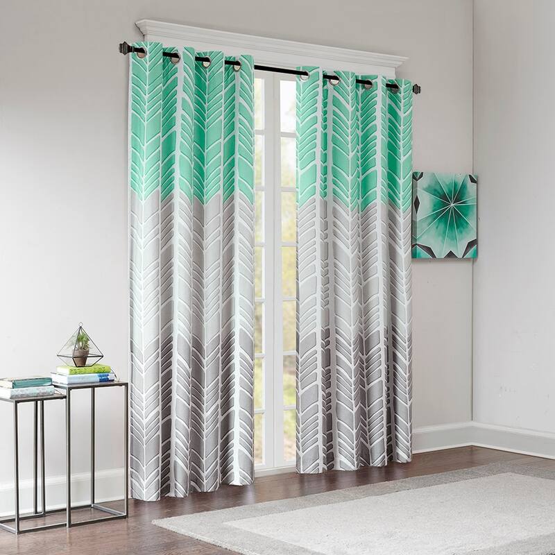 Printed Total Blackout Curtain Panel