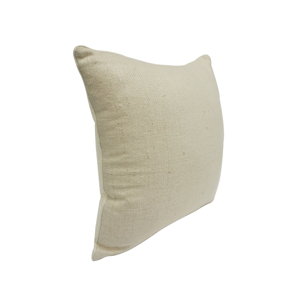 Home&Manor Malayer Vintage Raw Silk Pillow 18"