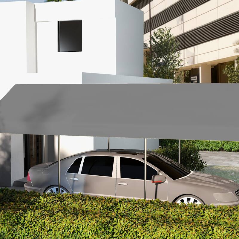 Outsunny 10' x 20' Carport Replacement Top Canopy Cover, Waterproof and UV Protected Garage Car Port Cover