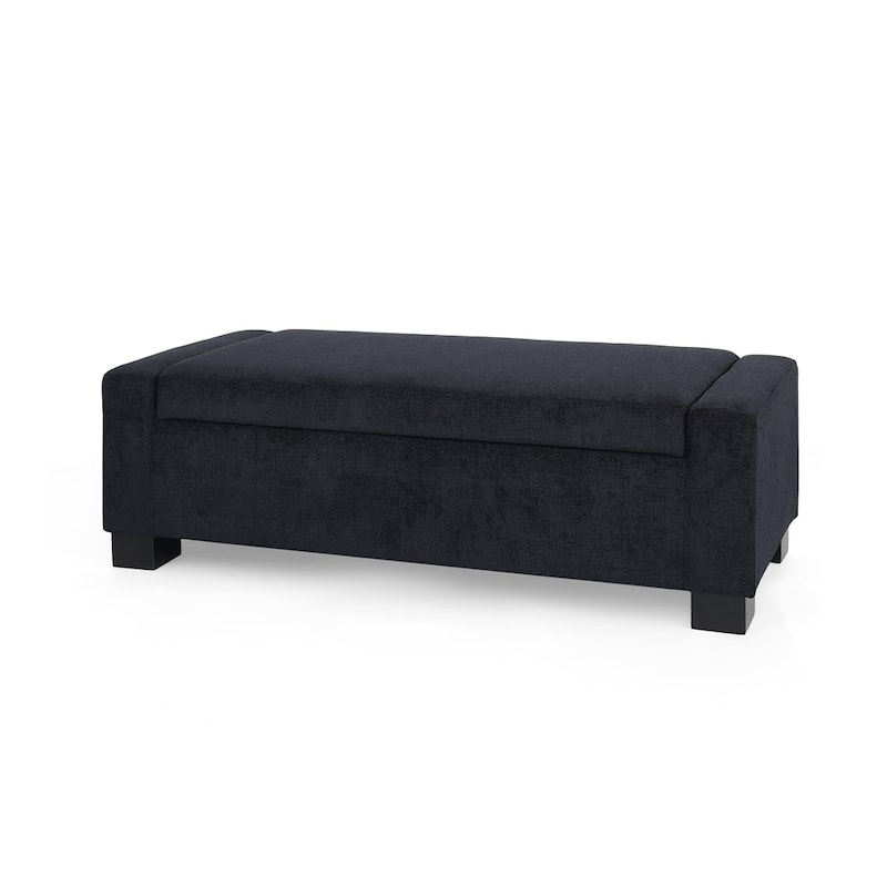 50 Inch Ottoman Bench in Textured Fabric