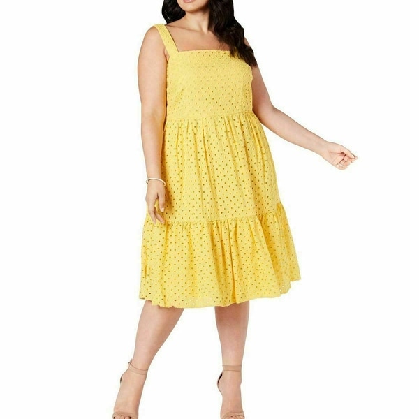 yellow vince camuto dress