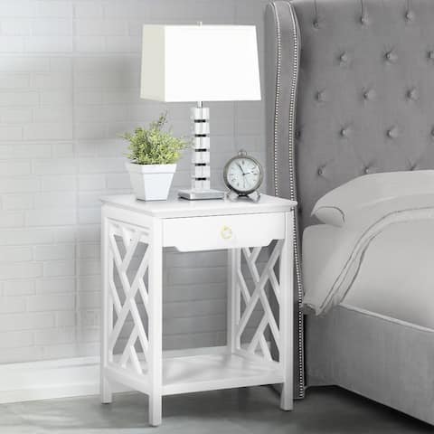 Torrey Chippendale-style Nightstand by Greyson Living