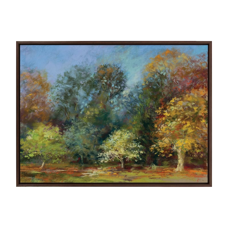 Kate and Laurel Sylvie Autumn All Day Framed Canvas by Nel Whatmore