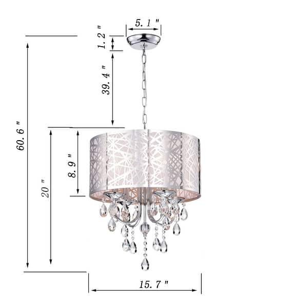 Acamas 4-Light Drum Chandelier