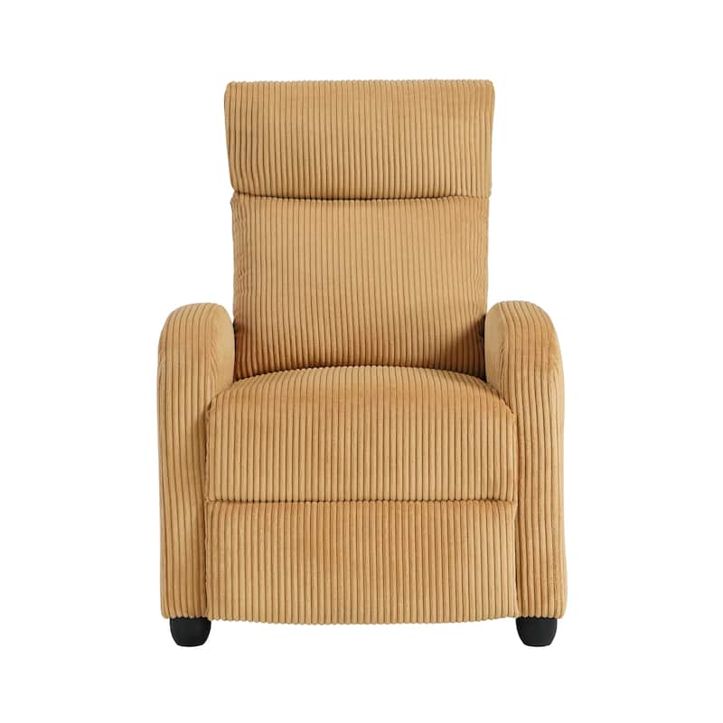 Covelo Corduroy Push Back Reclining Chair