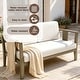 preview thumbnail 86 of 195, Outdoor Teak Solid Wood Patio Furniture Set Loveseat Armchair Table Collection