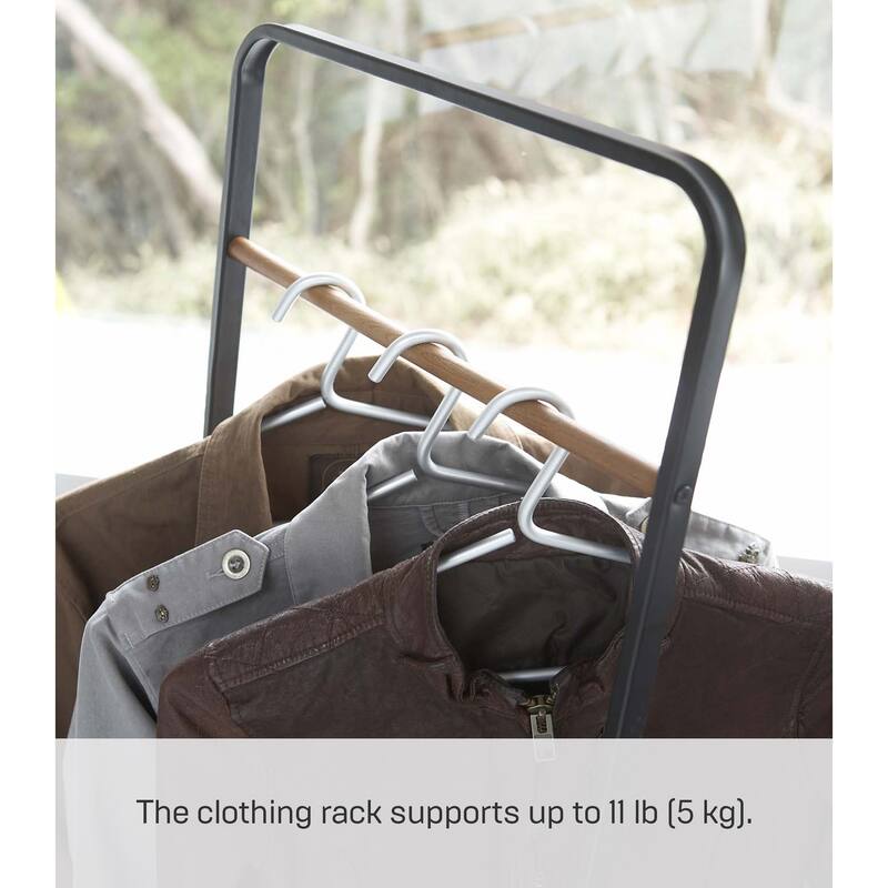 Yamazaki Home Coat Rack, Steel, Holds 11 lbs - L 15.75 x W 15.75 x H 55.12 inches