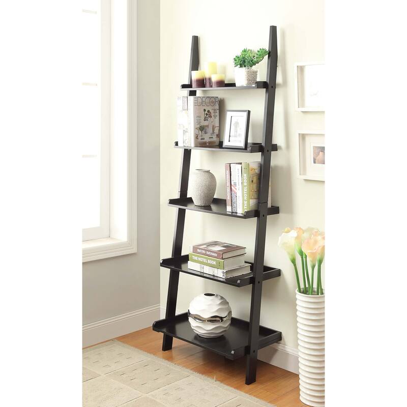 Convenience Concepts American Heritage Bookshelf Ladder - Black