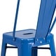 preview thumbnail 40 of 97, 24'' High Metal Indoor-Outdoor Counter Height Stool with Back