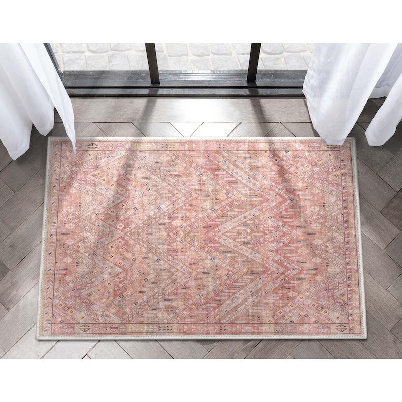 Well Woven Asha Vintage Anya Machine Washable Area Rug