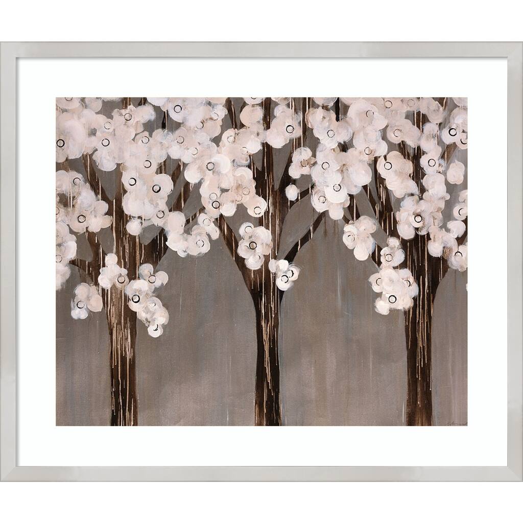 Floral Wonderland by Sydney Edmunds Wood Framed Wall Art Print