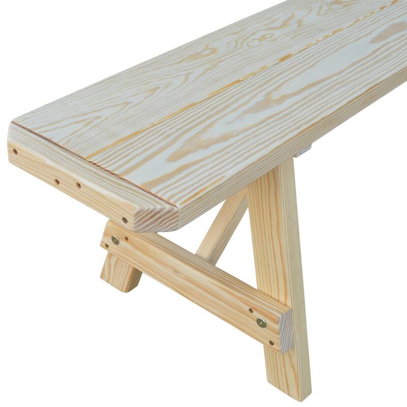 Pine 8' Traditional Bench