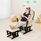 preview thumbnail 5 of 5, Wood Baby Rocker Nursery Furniture Glider and Ottoman Cushion Set
