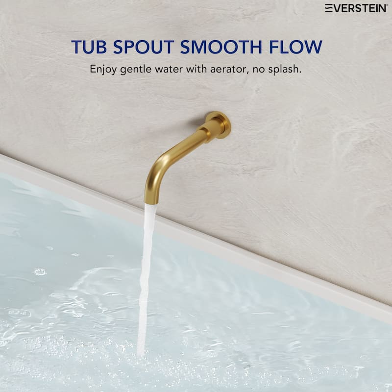 Wall-Mount Tub and Handheld Shower Faucet Set