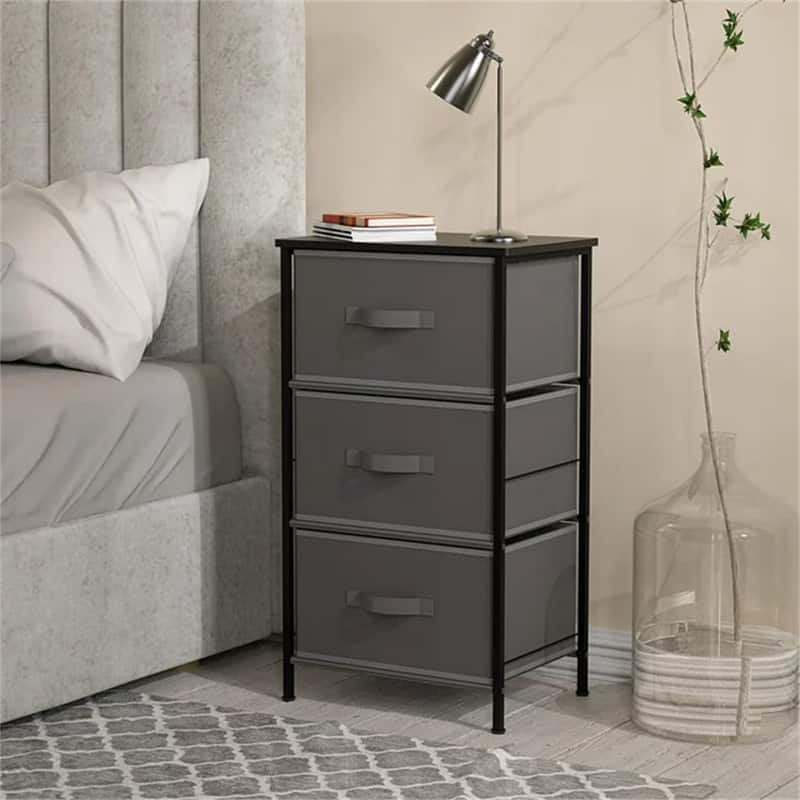 Nightstands Dresser for Bedroom - Dark Gray