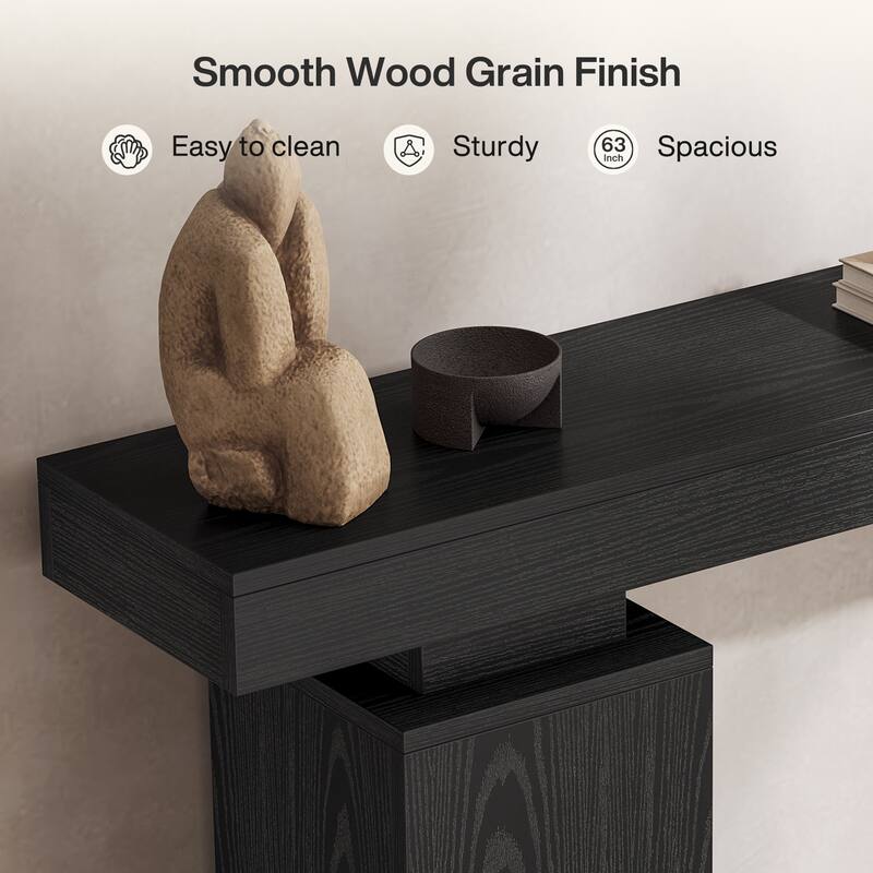 Wooden Console Table, Long Sofa & Entryway Table, Foyer Stand Entry Station for Hallway Living Room Entrance