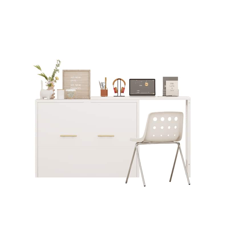 Murphy Cabinet Bed with Adjustable Position Desk