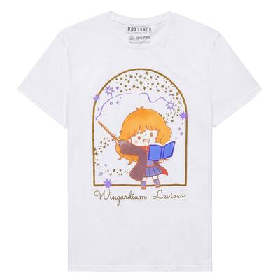 Harry Potter Junior Women's Chibi Hermione Wingardium Leviosa Adult T-Shirt