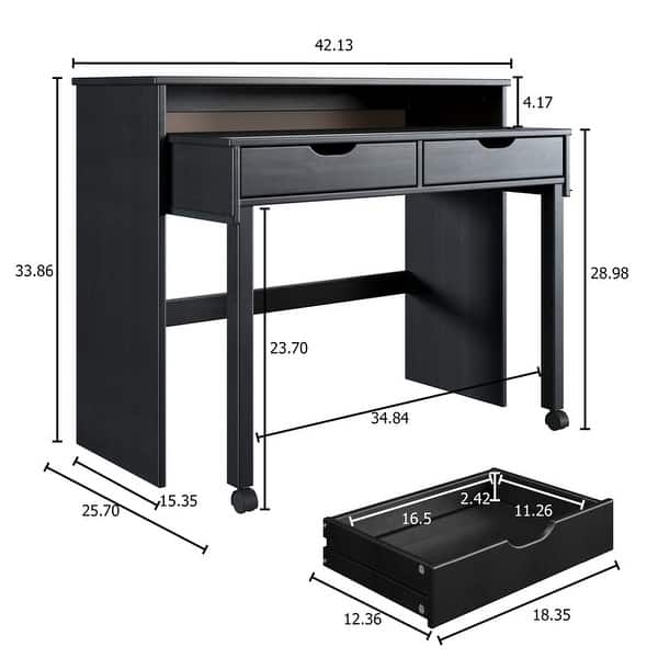 Extendable Desk Frame Bridgton Extendable Console Desk - Bed Bath & Beyond - 35369548