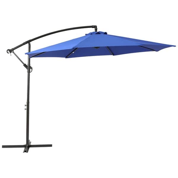 le conte metz 10 ft. offset hanging patio umbrella Conte: Enjoy 79 square feet of shade which means more room between you Bluu BANYAN 10 ft Patio