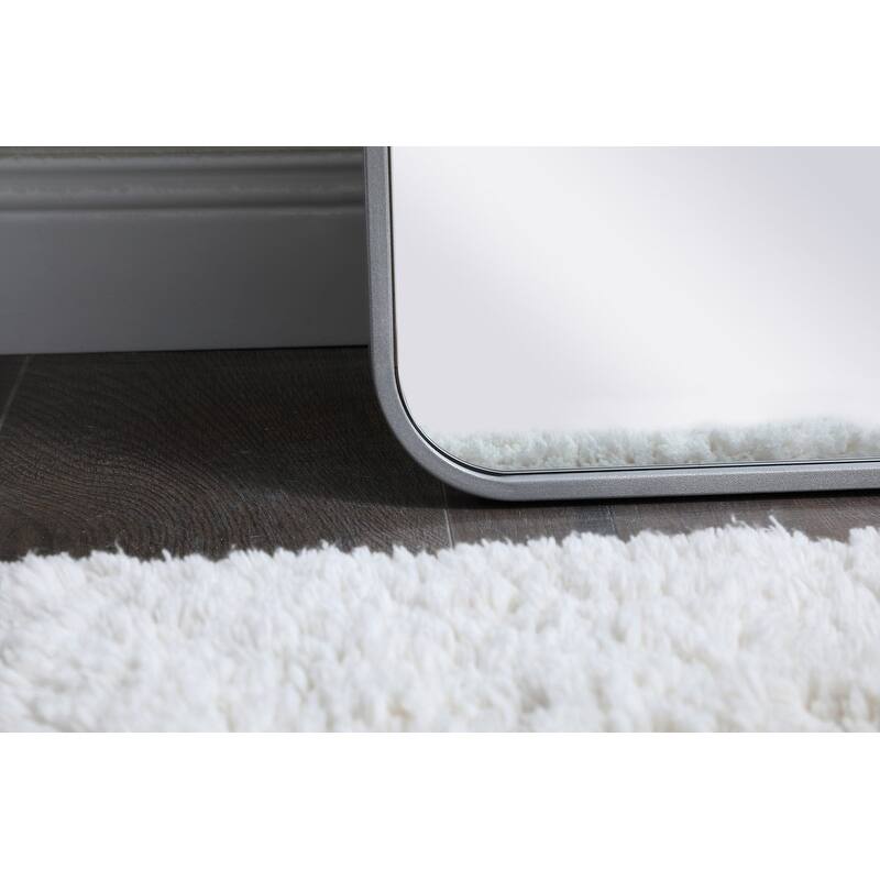 Ezra Soft Corner Metal Rectangular Mirror