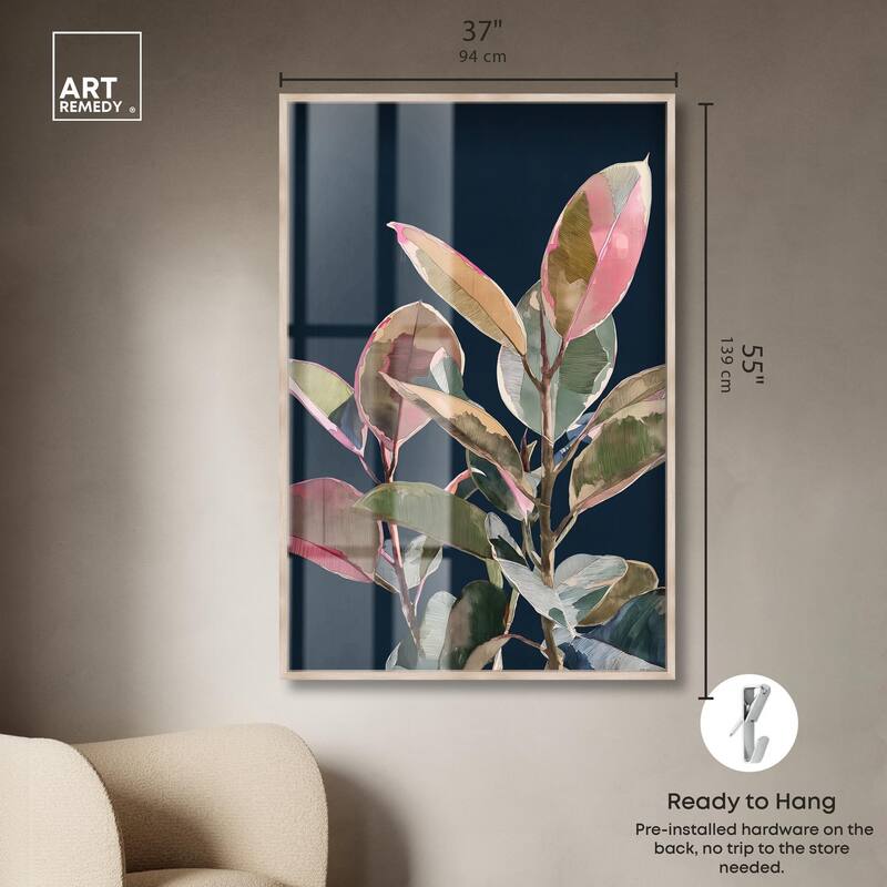 Fuchsia Frond II Shadowbox by Art Remedy