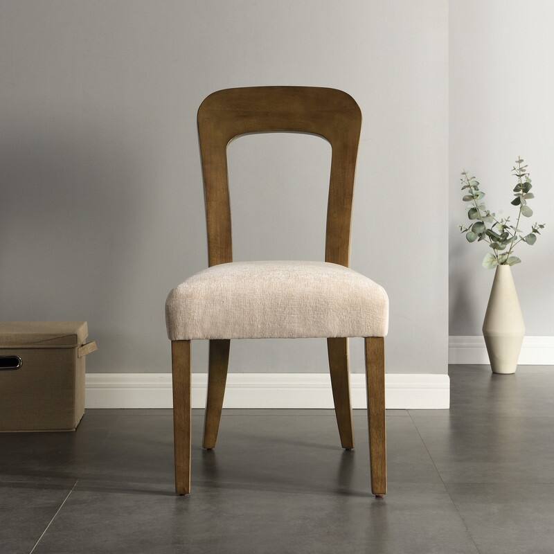 Spruce & Spring Dining Chairs Upholstered Kitchen Side Chairs with Solid Wood Legs