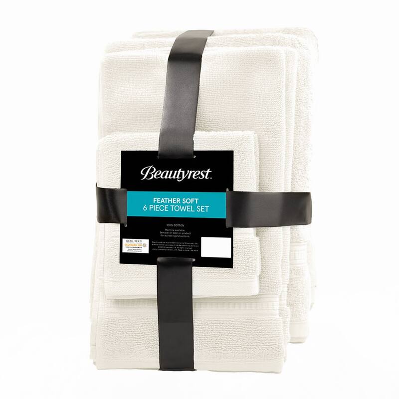 Cotton Feather Touch Antimicrobial Towel 6 Piece Set
