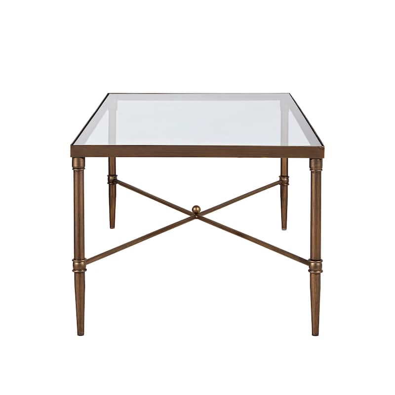Madison Park Signature Porter Modern Glam Bronze Finish Coffee Table