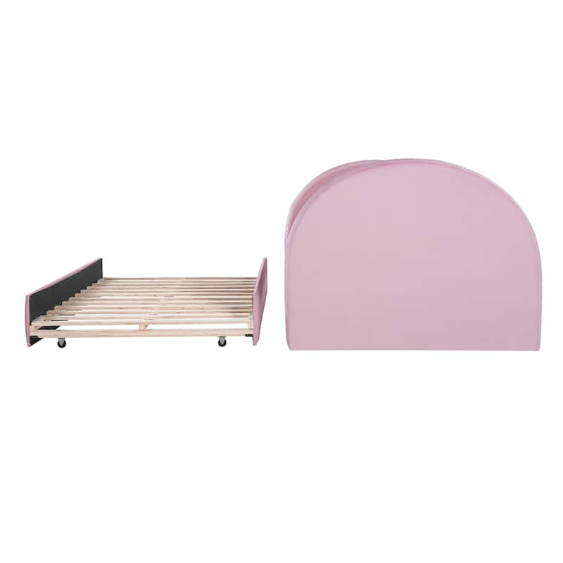 Christopher Knight Home - Modern Upholstered Velvet Daybed with Pull-Out Trundle