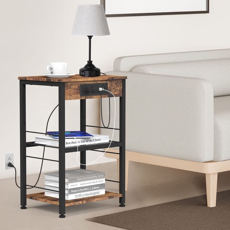 Nightstand with Charging Station