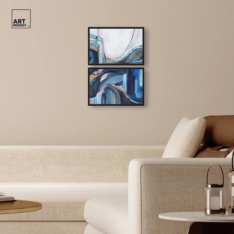 Mixture of Feelings Canvas Set of 2 by Art Remedy