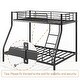 preview thumbnail 3 of 6, Metal Bunk Bed, Twin Over Full Size Support