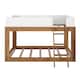 Max and Lily Mid-Century Modern Twin over Twin Low Bunk Bed