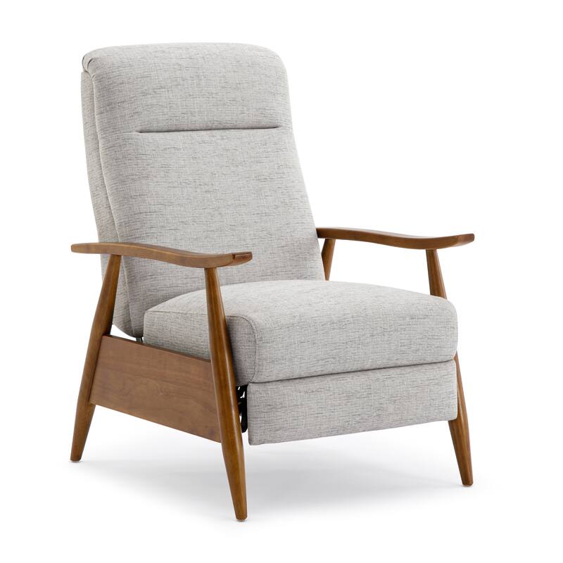 Taylor Wood Arm Push Back Recliner in Performance Fabric by Greyson Living