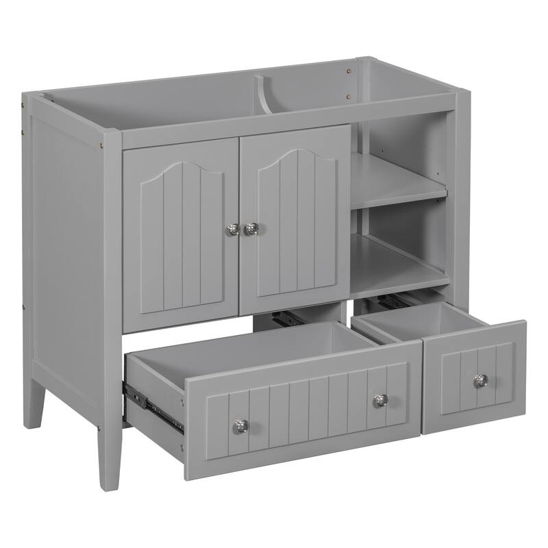 36" Bathroom Vanity with Solid Wood Frame